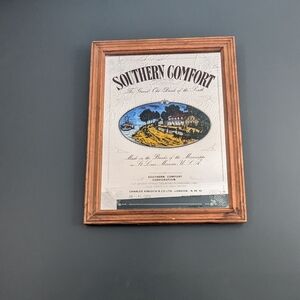 Southern Comfort Framed Bar Mirror